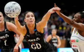Silver Ferns Karin Burger during the Silver Ferns v South Africa.
