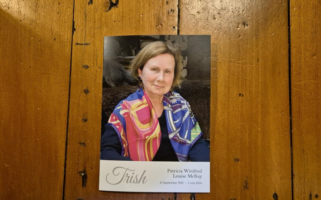 Mourners filled St Patrick's Cathedral in Auckland to capacity for the funeral of Trish McKay, 68, who was killed during an attempted robbery in Newport Beach, California.