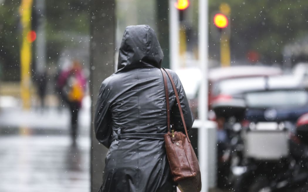 Wet weather in Wellington.