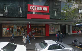 Distribution Centre workers picked outside Queen Street Cotton On store in Auckland.