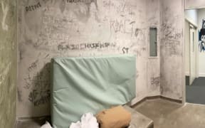 A bedroom inside the secure unit at Te Puna Wai o Tuhinapo youth residence facility in Rolleston.