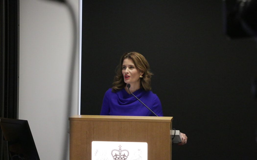 Finance Minister Nicola Willis speaking at the Half Year Economic and Fiscal Update