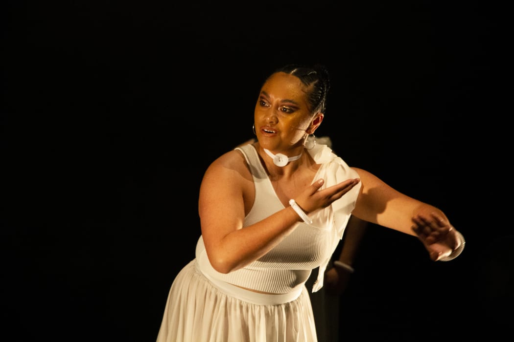 Natalia Ioane performs in the I AM showcase.