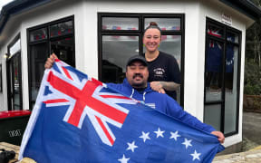 Pepe's Cafe owners Yanah Partsch and James Tangitamaiti.