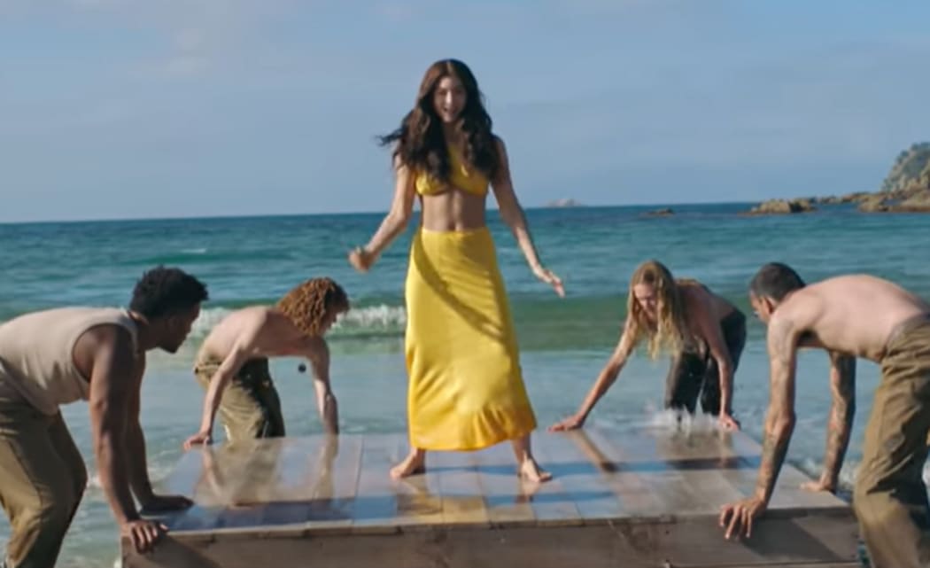 A screengrab from Lorde's new single called 'Solar Power'.