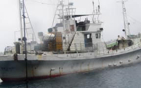 No one has tried to claim the ship pictured which was sailed to Vanuatu by an all Sri Lankan crew.
