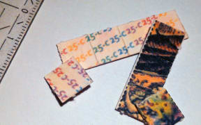 Blotter paper containing 25CNBOMe.