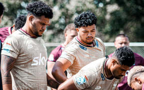 Moana Pasifika players training ahead of their 2024 Super Rugby Pacific season games.