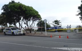 Police carry out a scene examinations in Sumner.