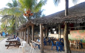 240414. Photo RNZ. Vanuatu, Port Vila, cafe, tourism