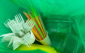 Single use cutlery plates straws cup and package boxes.