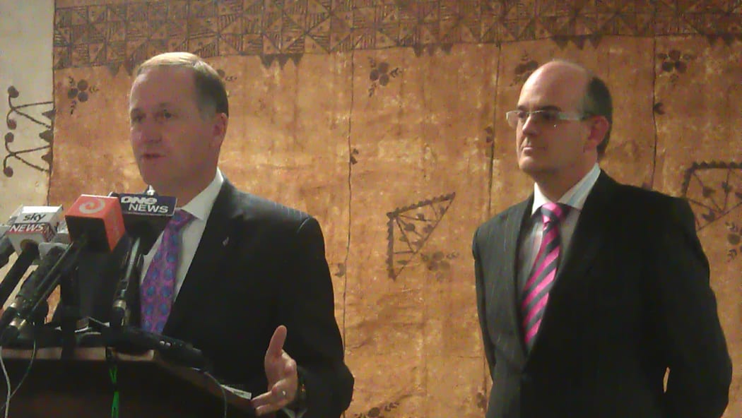 Prime Minister John Key and Health Minister Tony Ryall give pre-Budget health announcements at Wellington Hospital.