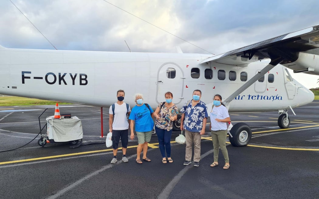 Health team arrive on Nukutavake atoll as Covid vaccination campaign continues on French Polynesia's Tuamotu Archipelago