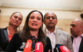 Carmel Sepuloni, Peenie Henare and Willie Jackson.