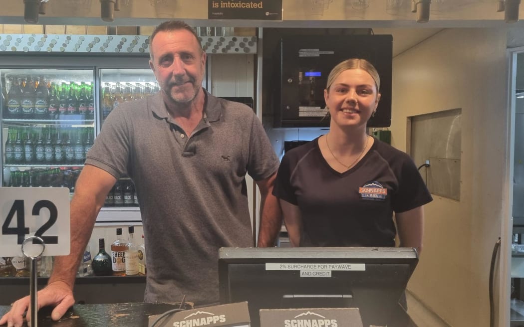 Schnapps owner Scott Graham and daughter Libby.