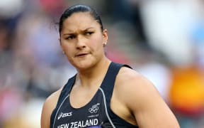 New Zealand shot put athlete Val Adams.