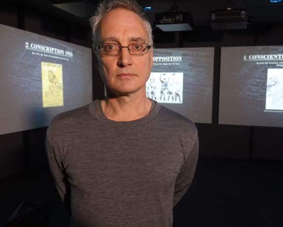 Dissent exhibition creator James McLean.