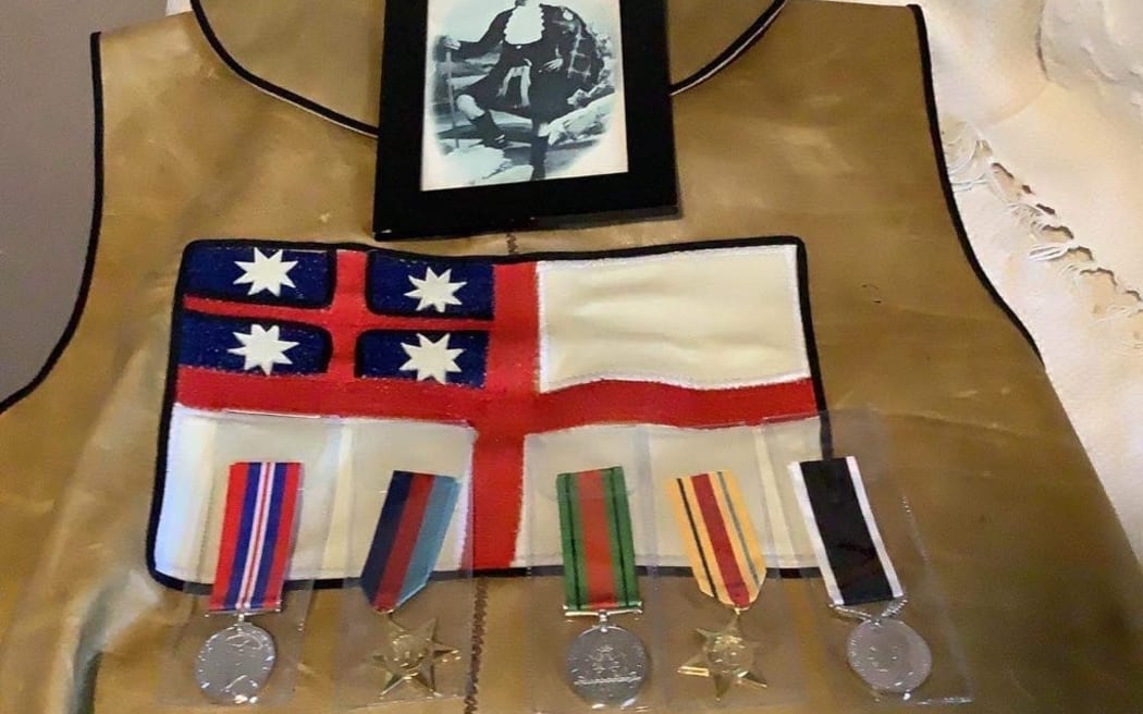 George Pitman's World War II medals, which were retrieved by whānau in 2023.