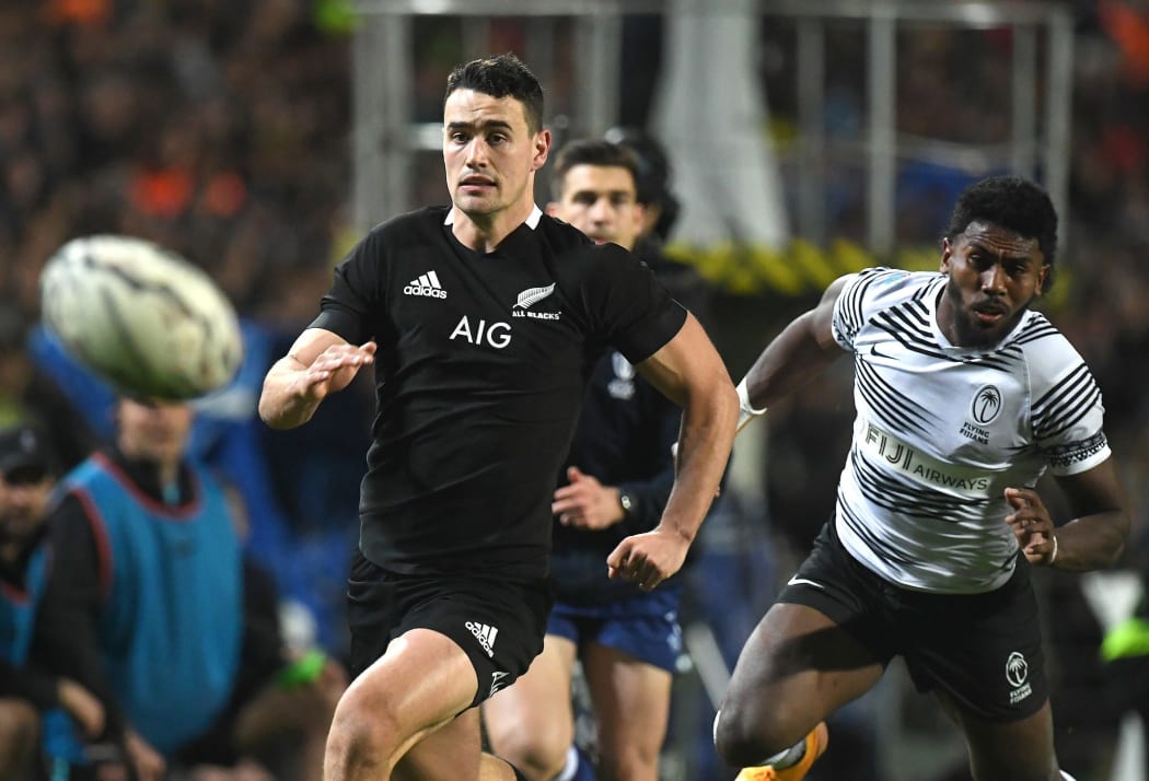 Will Jordan.
All Blacks v Fiji, Steinlager Series, International Rugby Union Test Match. FMG Stadium Waikato, Hamilton, New Zealand. Saturday 17 July 2021..