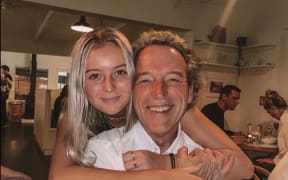 Graeme Hart with his Granddaughter Jemima Hawkesby.
