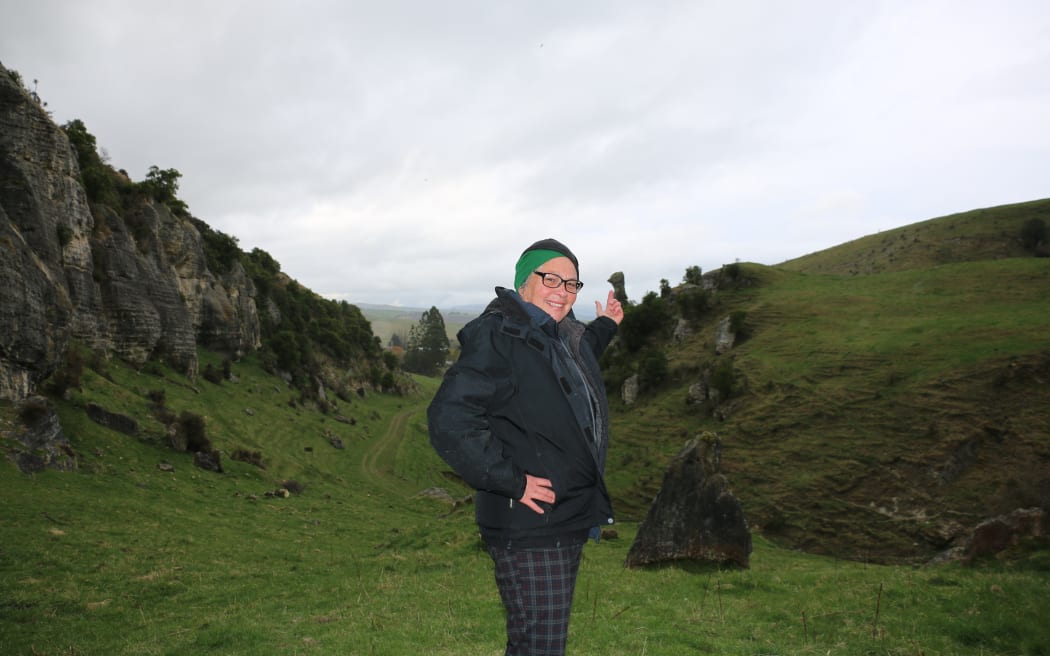 Environment Canterbury's Rosemary Clucas at the valley of the Moa near Timaru.