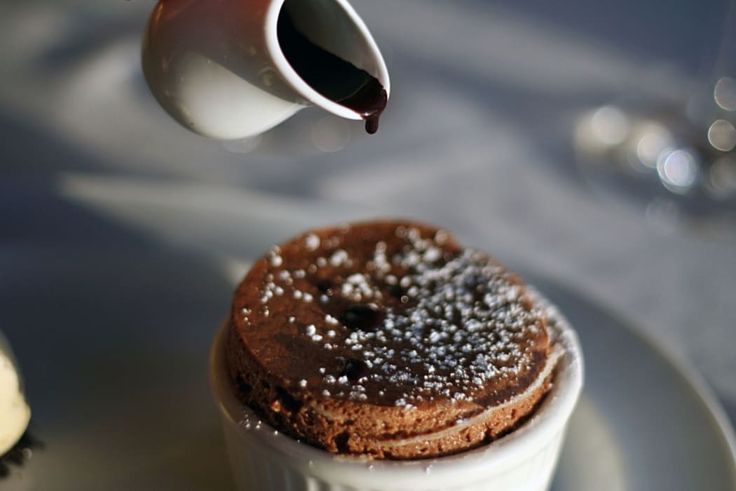 Chocolate souffle.