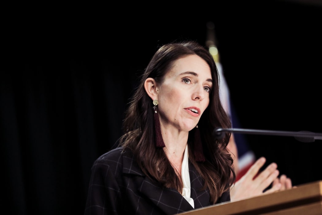 Prime Minister Jacinda Ardern at 21 June post-Cabinet conference.