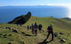 Public hike to the top of Pepin Island