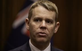 Prime Minister Chris Hipkins speaks to media following in his first major foreign policy speech.