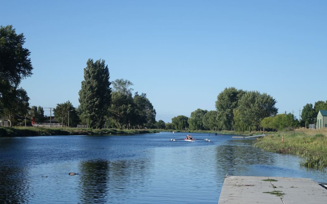Rowing at Kerr's Reach, Christchurch.