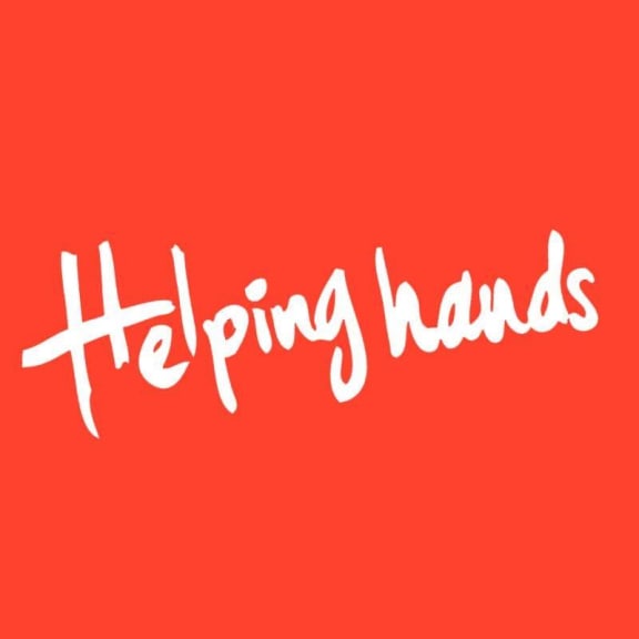 Helping Hands' logo.