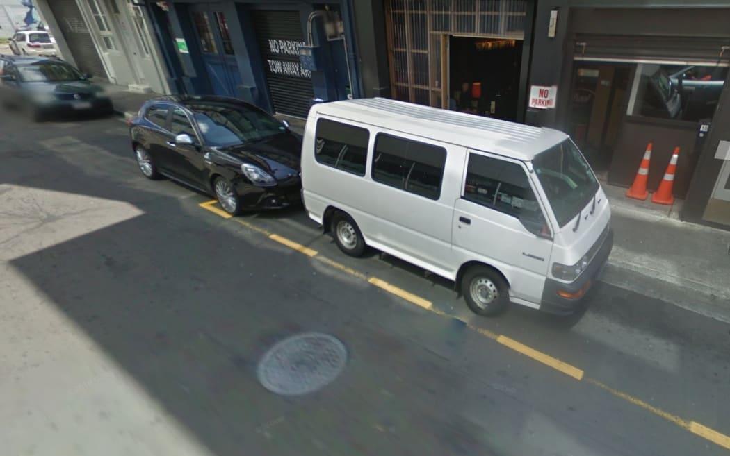 The "loading zone" on Wellington's Holland Street may look fairly official, but it's been painted on without council approval.