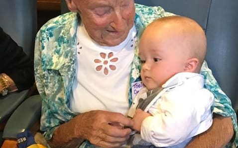 Selwyn Village residents and their 'Baby Buddy' visitors
