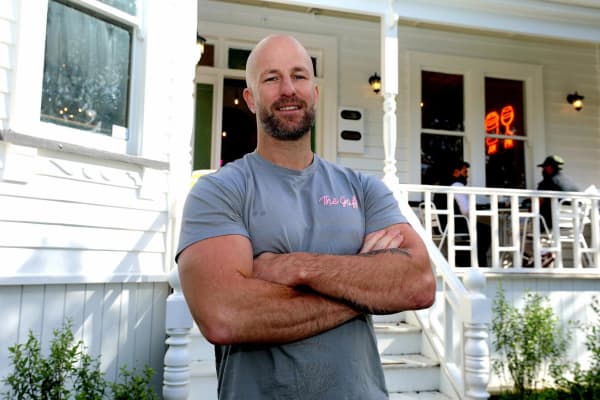 Owner of The Gaff, Ryan Dill-Russell.