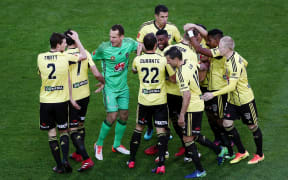 There was a little confusion among Phoenix players on who to congratulate for the side's opening goal against the Mariners.