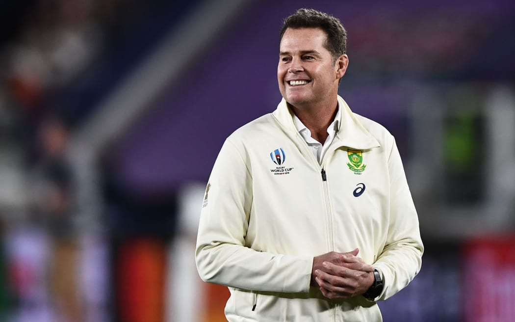 Springboks coach Rassie Erasmus at the 2019 Rugby World Cup final.
