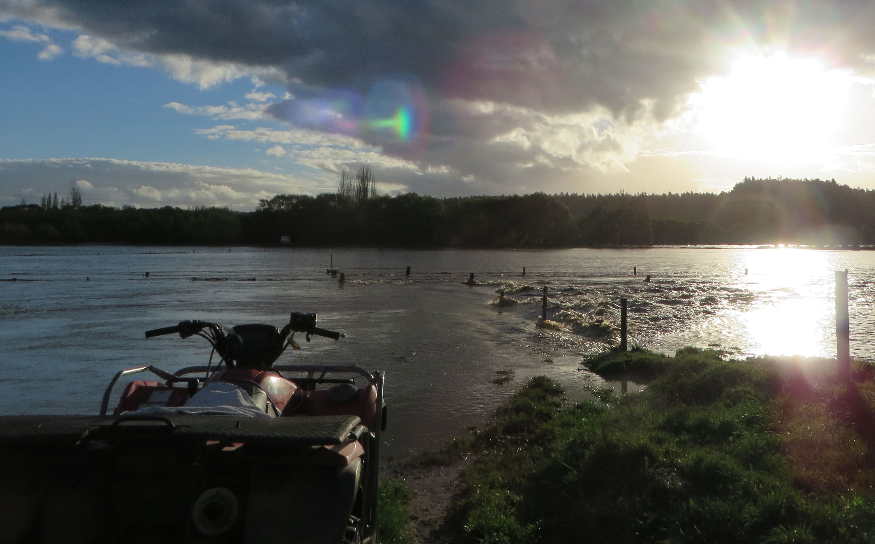 picture of a flooded farm at Galatea.