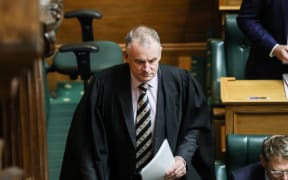 The Speaker, Trevor Mallard enters the House