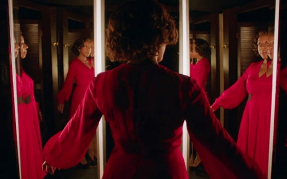 A still from the 2018 film In Fabric