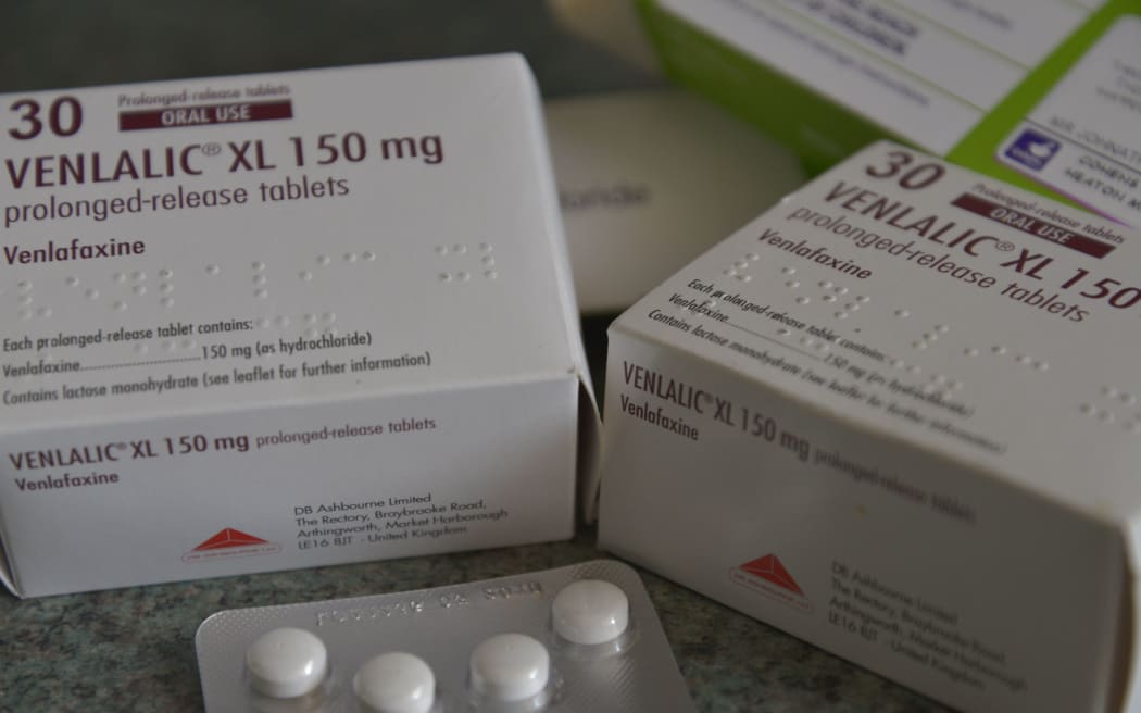 Venlafaxine, a medication for the reduction of the symptoms of anxiety and depression