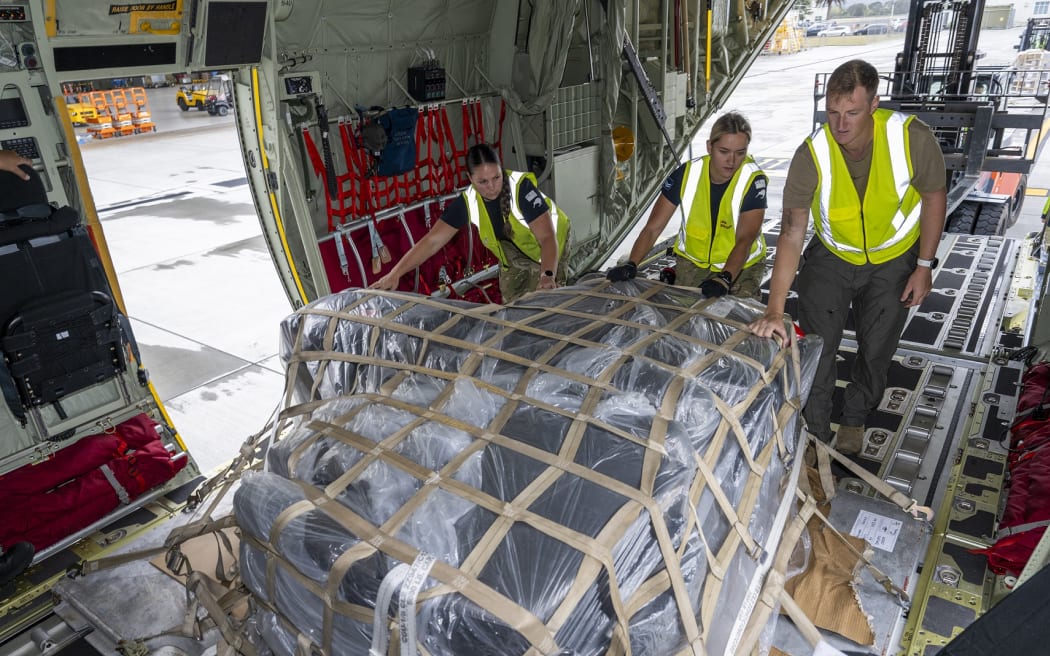 Donated specialised medical chairs have been flown to Samoa aboard an RNZAF C-130J Hercules this week after it was decided against using shipping containers,