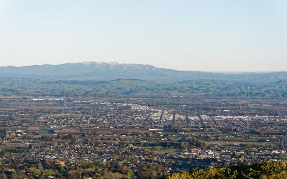 Hastings,  Hawkes Bay aerial view, New Zealand