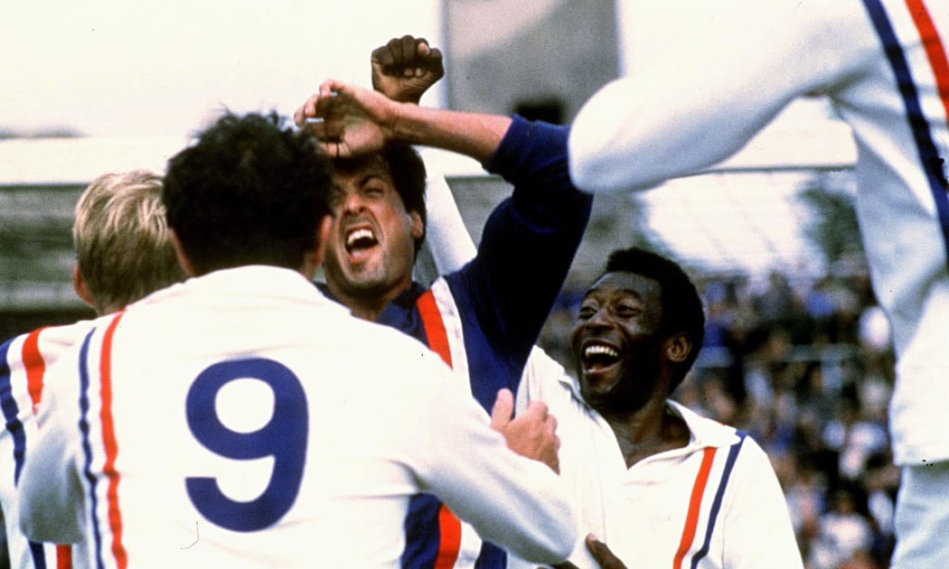 Sylvester Stallone and Pele - together at last in Escape to Victory (1981)