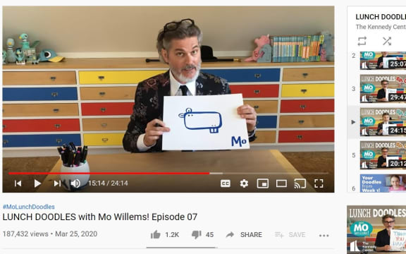 Doodling with Mo Willems
