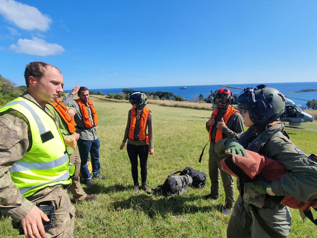 New Zealand Defence Force has helped DOC staff as well as MetService and GNS staff at Rangitāhua / Raoul Island return home after the announcement of the lockdown.