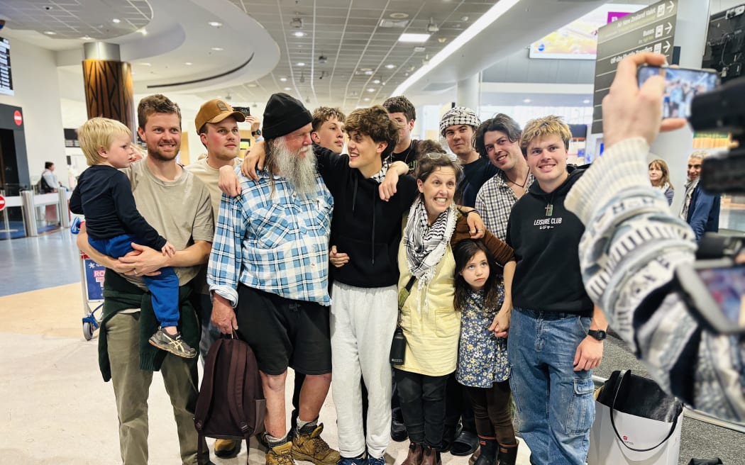 Samuel Leason with his family.