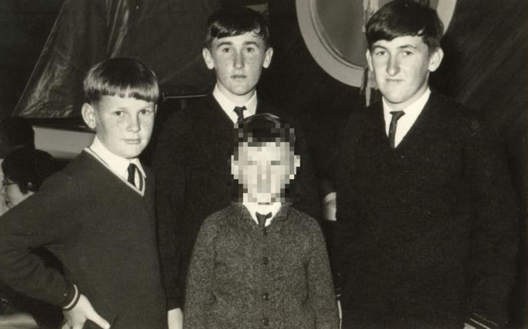 The Ledingham brothers - Christopher (left), Mike (at back) and Gerry (right)