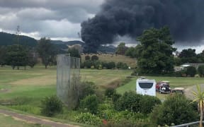 The fire in Kopu, near Thames.