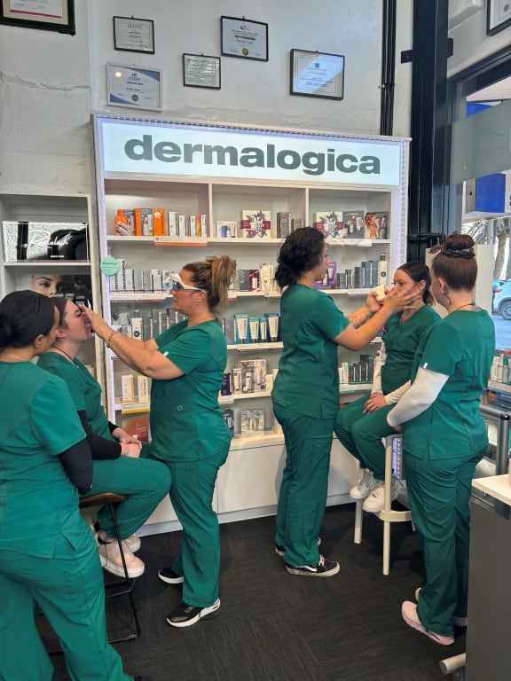Amber Forrest teaches students at her business school that runs alongside her beauty clinic in Wairoa.