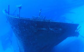 Shipwreck in Rota in the Northen Marianas.